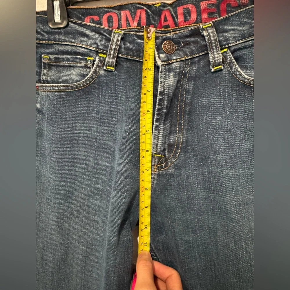 Philippe Adec 100% Cotton Y2K Vintage Jeans 28 Relaxed Bootcut High Waist Jodi - Picture 6 of 7